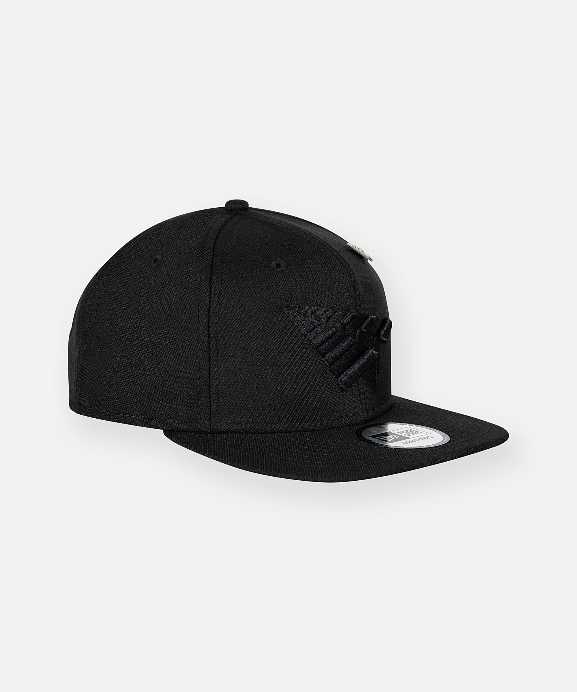 Blackout Crown Old School Snapback Hat - Image 4