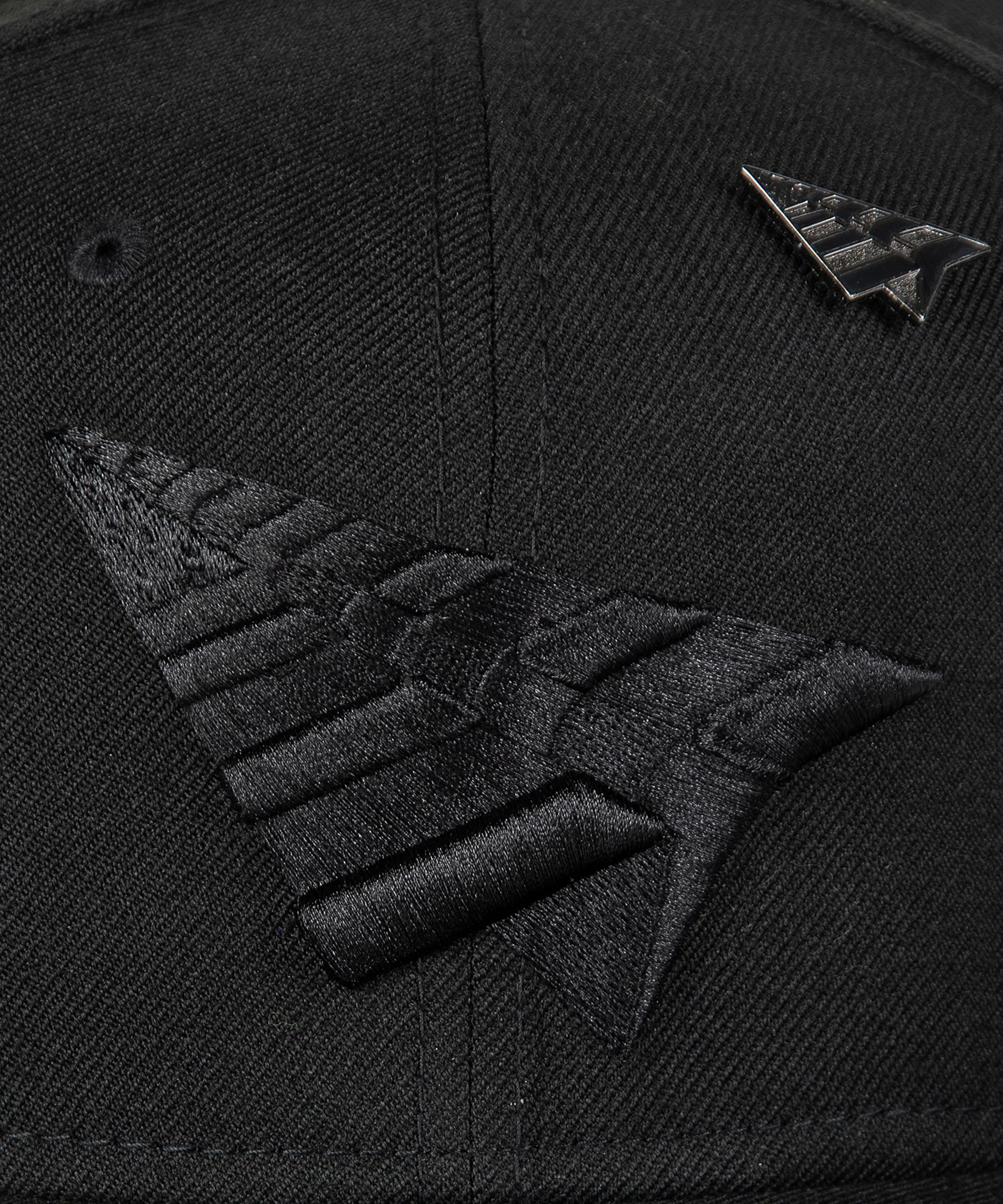 Blackout Crown Old School Snapback Hat - Image 5