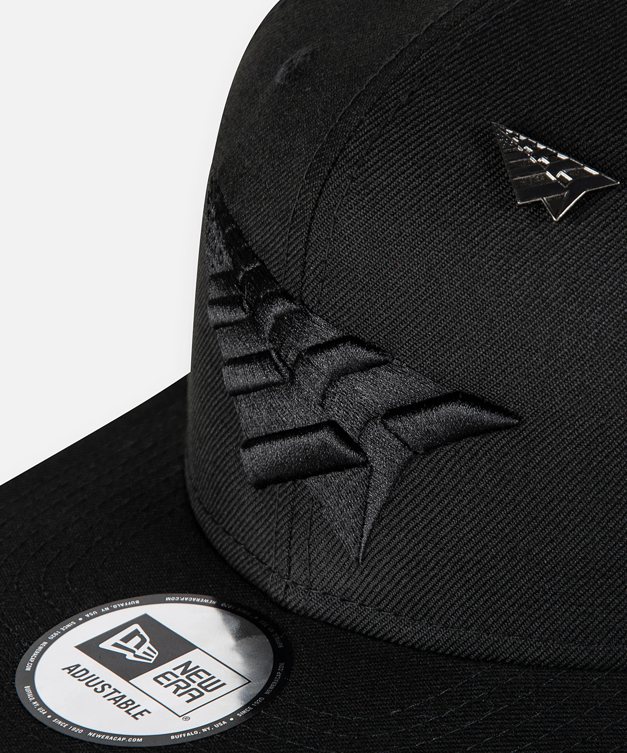 Blackout Crown Old School Snapback Hat - Image 6
