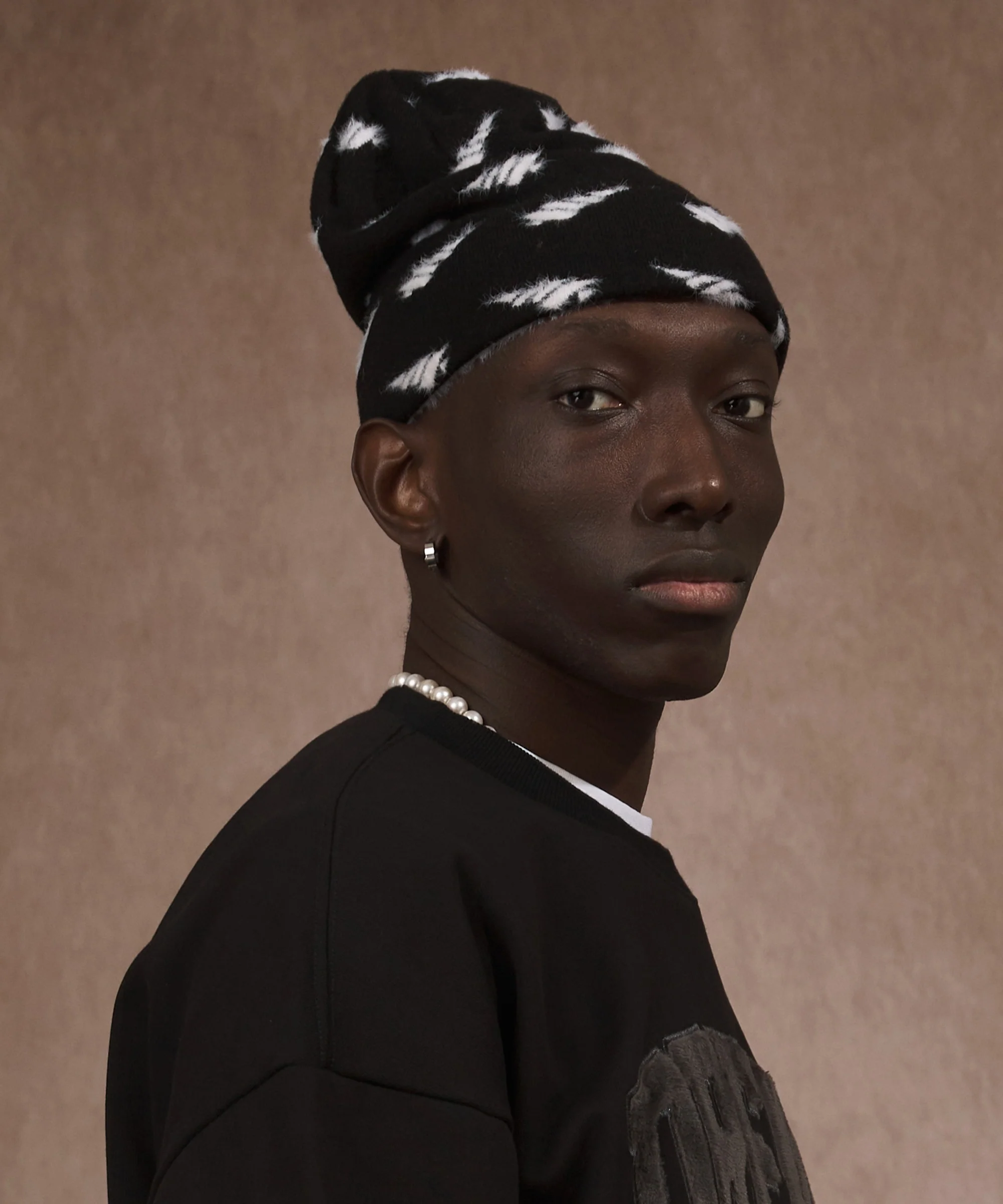 Fuzzy Distort Logo Beanie - Image 6