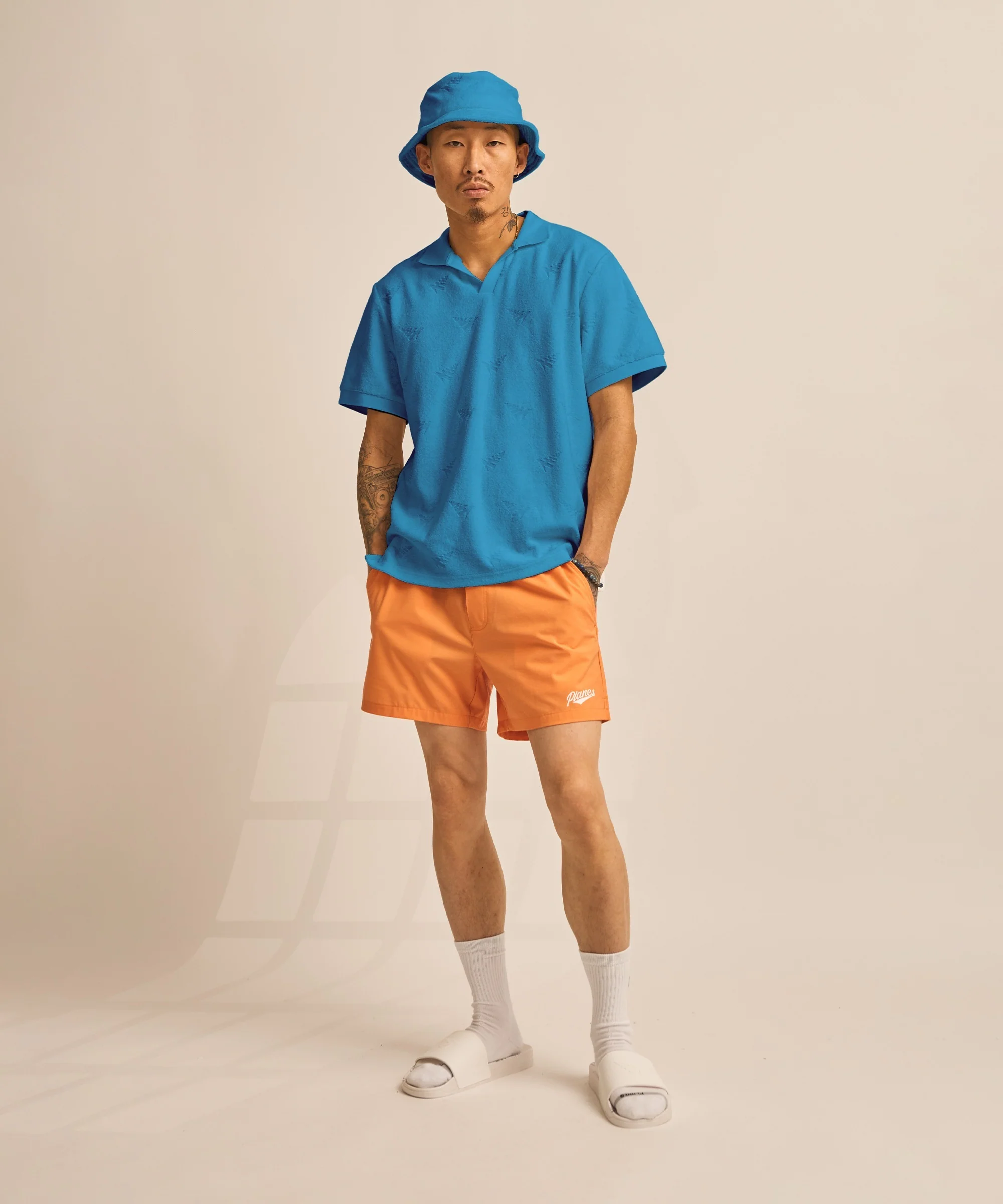Jacquard Terry Cloth Bucket Hat - Image 3