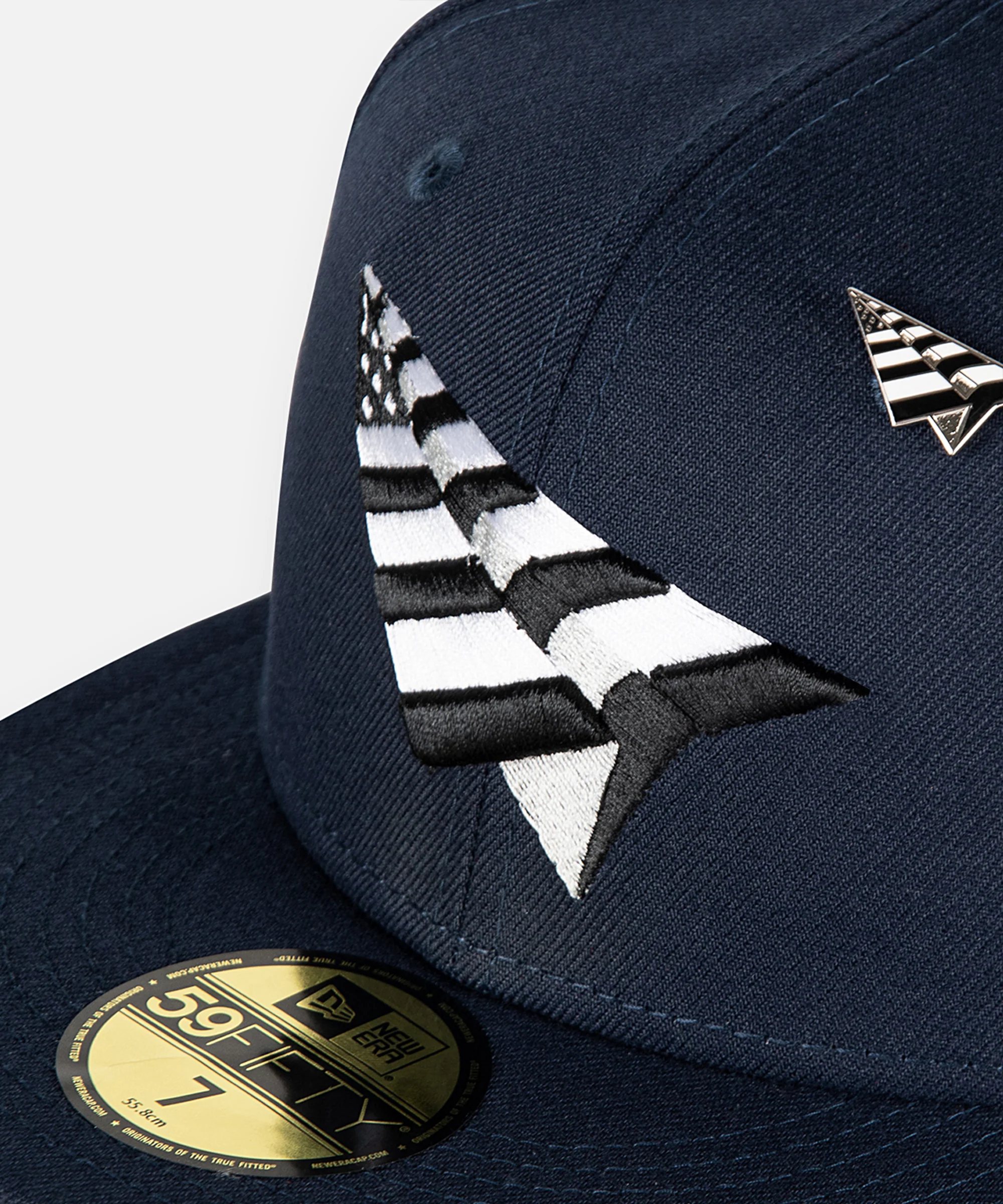 Navy Boy Crown Fitted Hat - Image 6