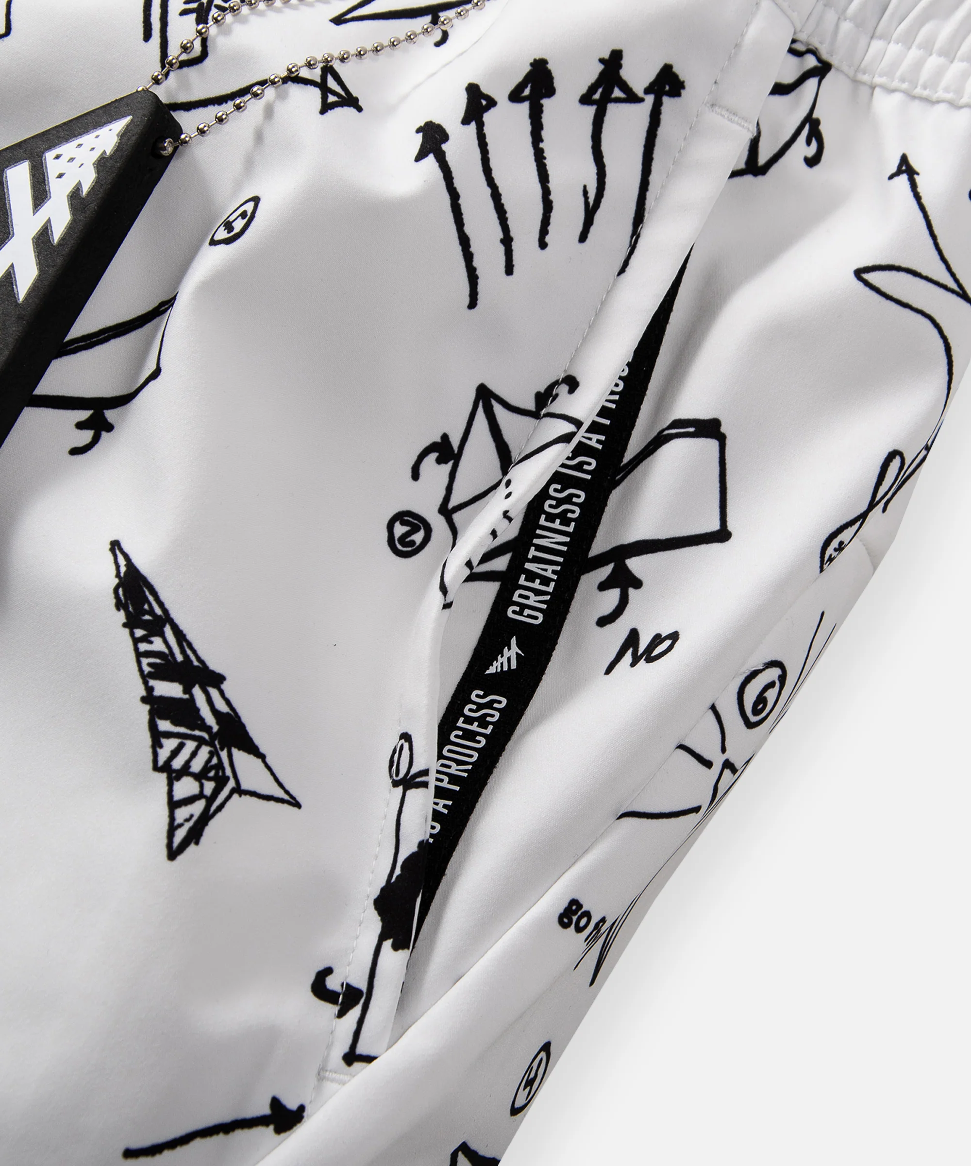 Sketch Print Swim Shorts - Image 5