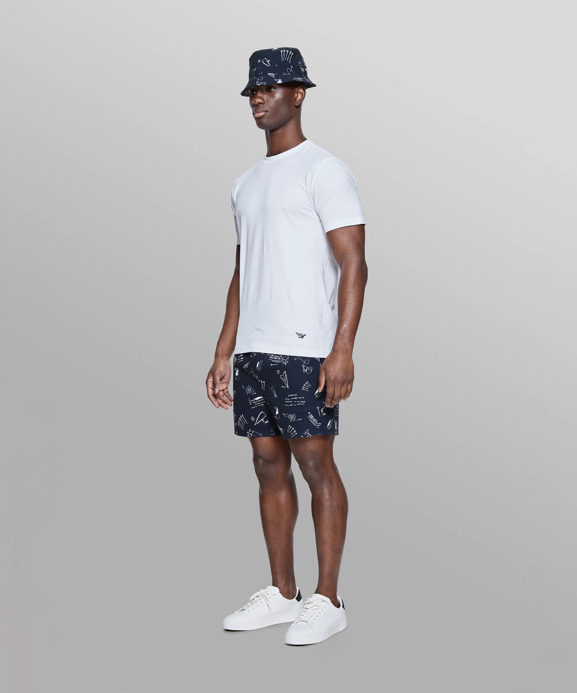 Sketch Print Swim Shorts - Image 5