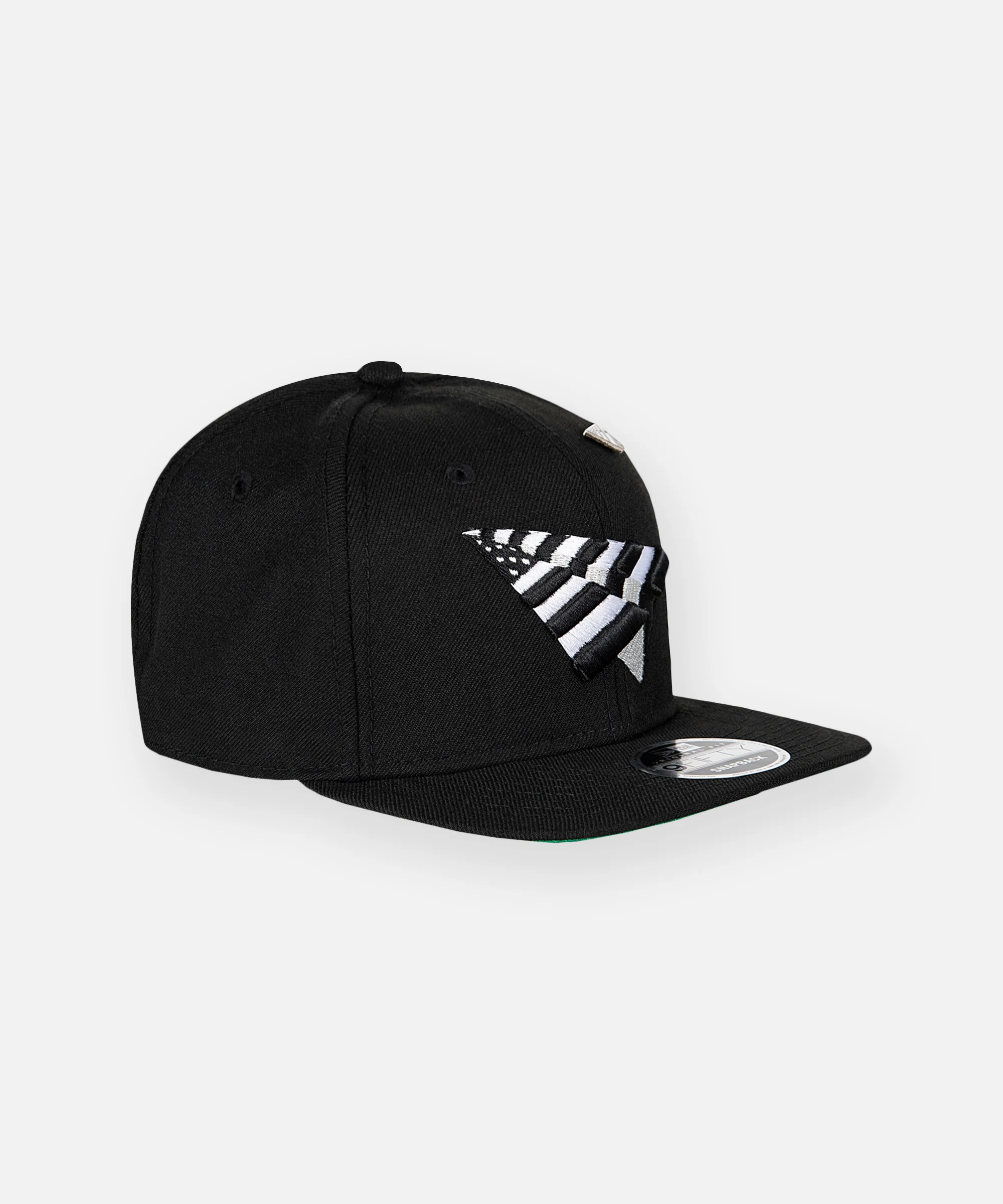 The Original Crown Old School Snapback Hat with Black Undervisor - Image 3